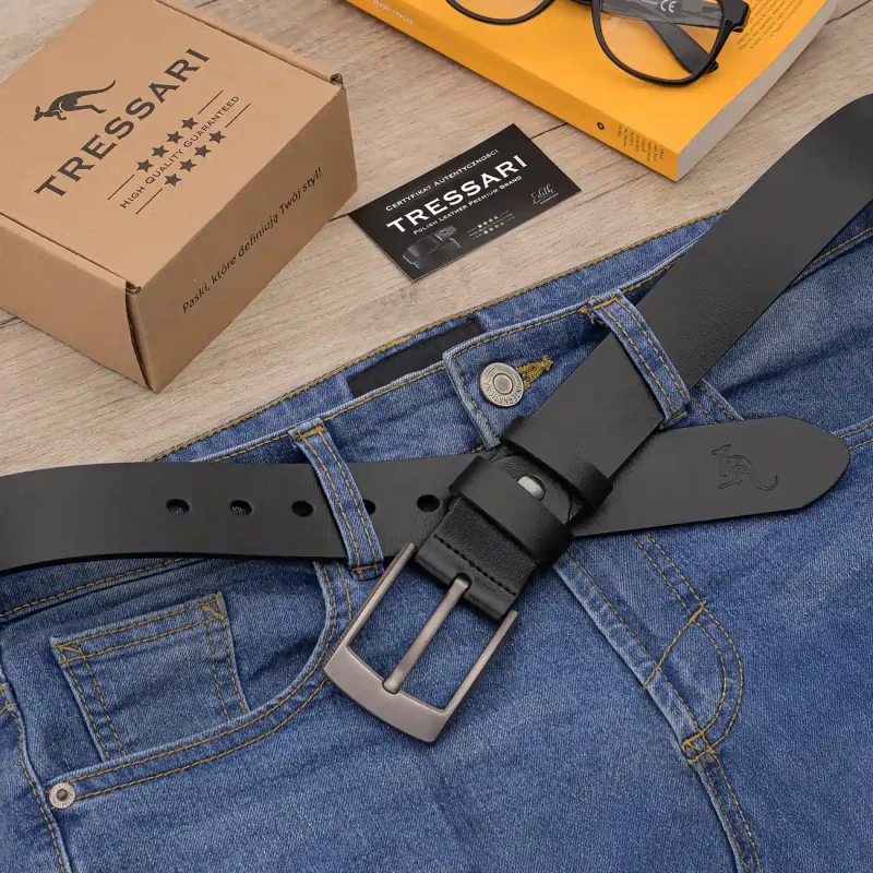 Pasek Męski Skóra naturalna TRESSARI Premium brand Polska marka 5.webp