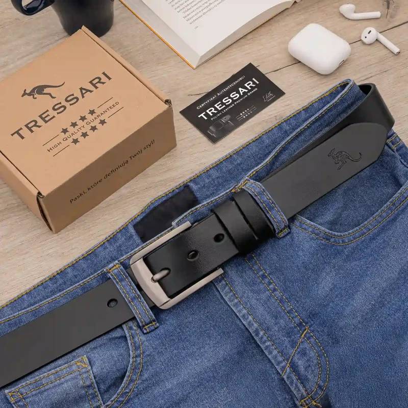 Pasek Męski Skóra naturalna TRESSARI Premium brand Polska marka 6.webp