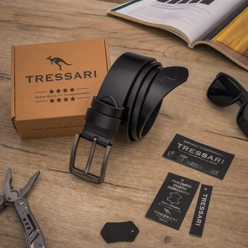 Pasek Męski Skóra naturalna TRESSARI Premium brand Polska marka 7.webp