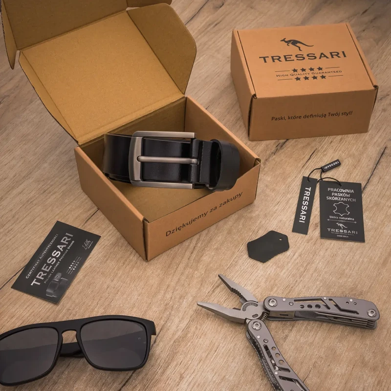Pasek Męski Skóra naturalna TRESSARI Premium brand Polska marka 9.webp