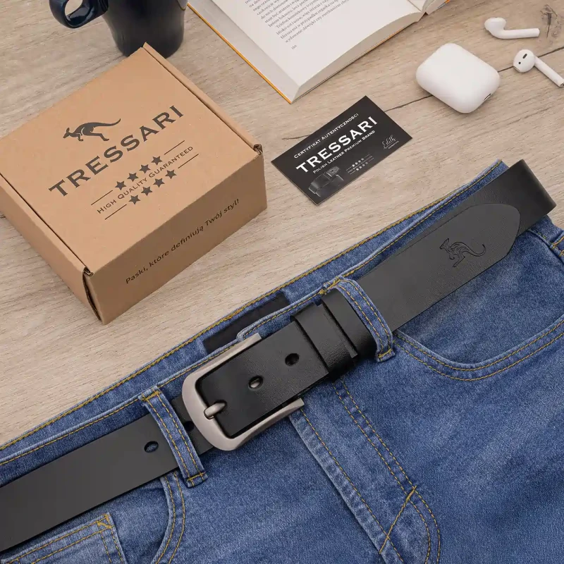 Pasek Męski Skóra naturalna TRESSARI Premium brand Polska marka 6.webp