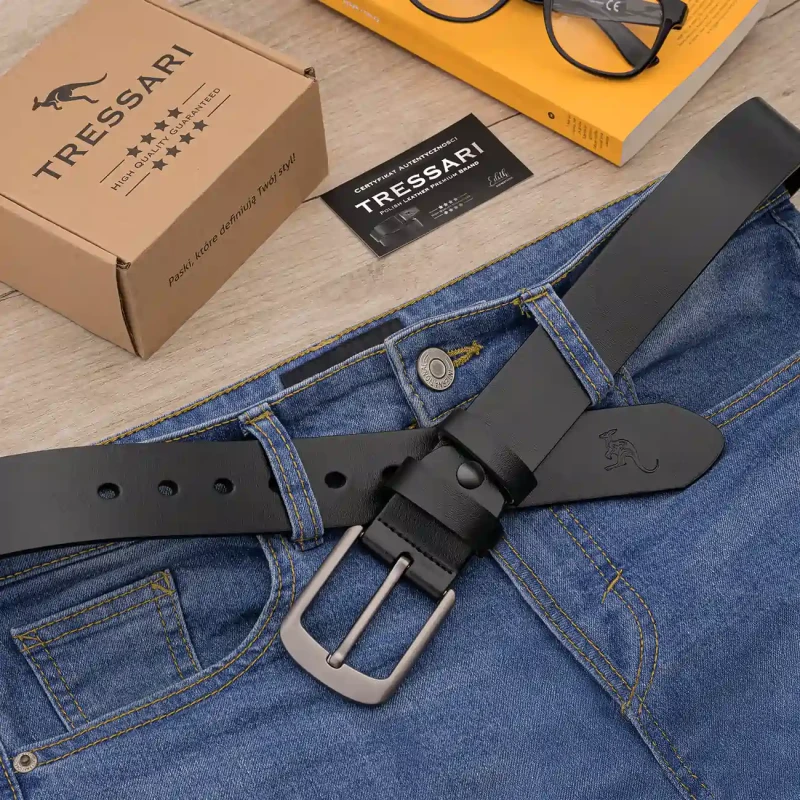 Pasek Męski Skóra naturalna TRESSARI Premium brand Polska marka 5.webp