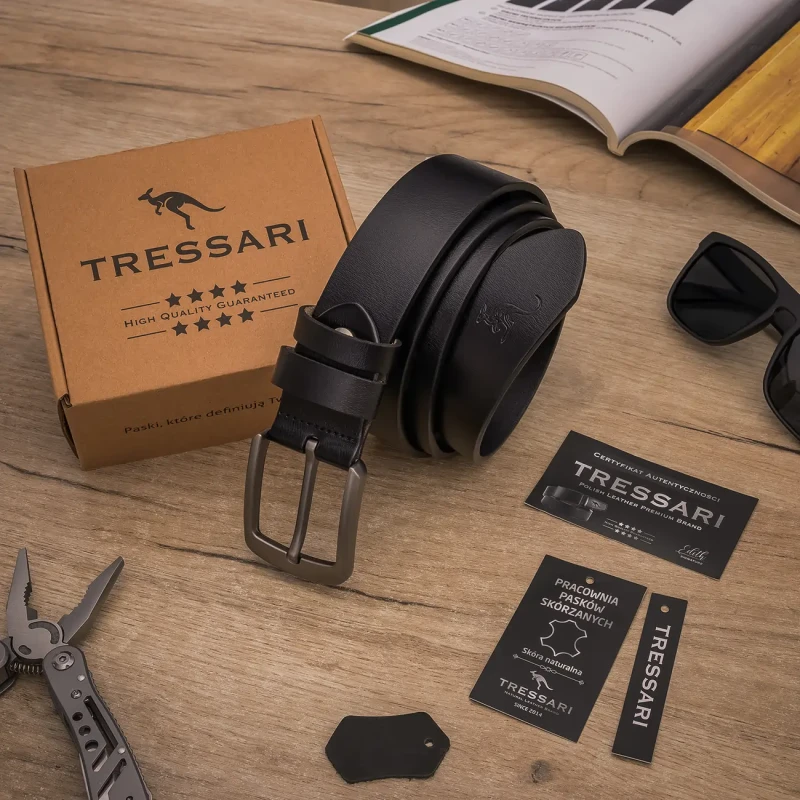 Pasek Męski Skóra naturalna TRESSARI Premium brand Polska marka 7.webp