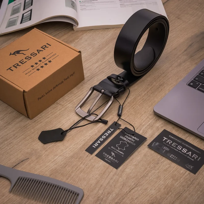 Pasek Męski Skóra naturalna TRESSARI Premium brand Polska marka 8.webp