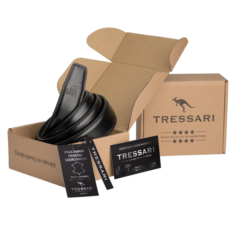 Pasek Męski Skóra naturalna TRESSARI Premium brand Polska marka automat 4.webp