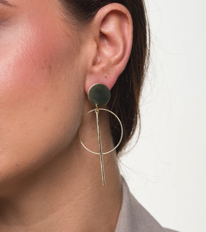 Kolczyki damskie wiszące perły kwiaty złote srebrne  8.webp