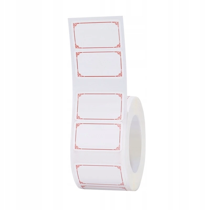 Naklejki NIIMBOT RFID 40x30mm 230 sztuk Ramka Red 3.webp