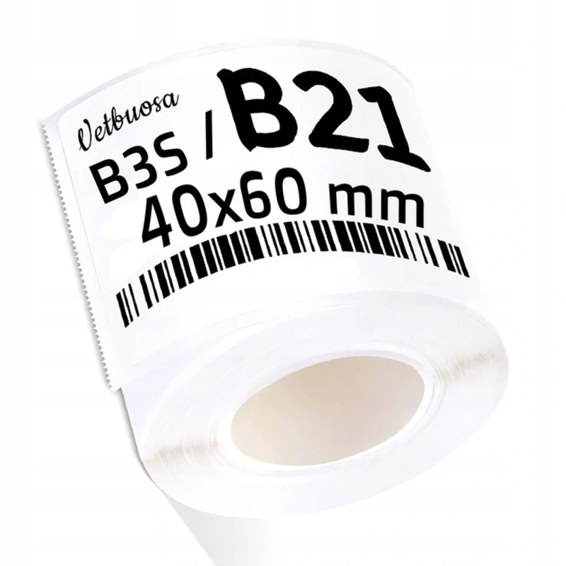 Naklejki NIIMBOT 40x60mm 125 sztuk do B21 B3S Etykiety 3.webp