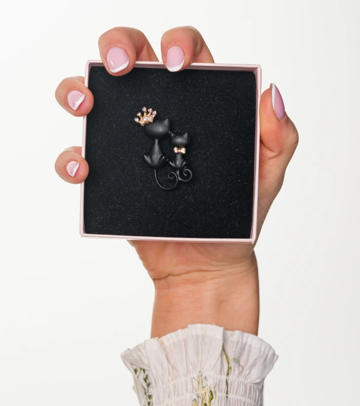 Biżuteria stalowa naszyjnik kolczyki broszka 114.webp