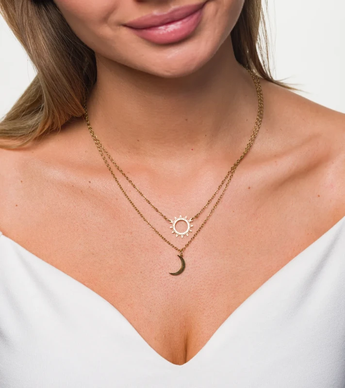 Biżuteria stalowa naszyjnik kolczyki broszka 301.webp