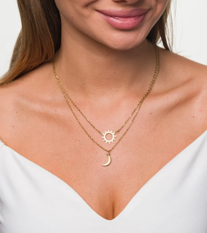 Biżuteria stalowa naszyjnik kolczyki broszka 302.webp