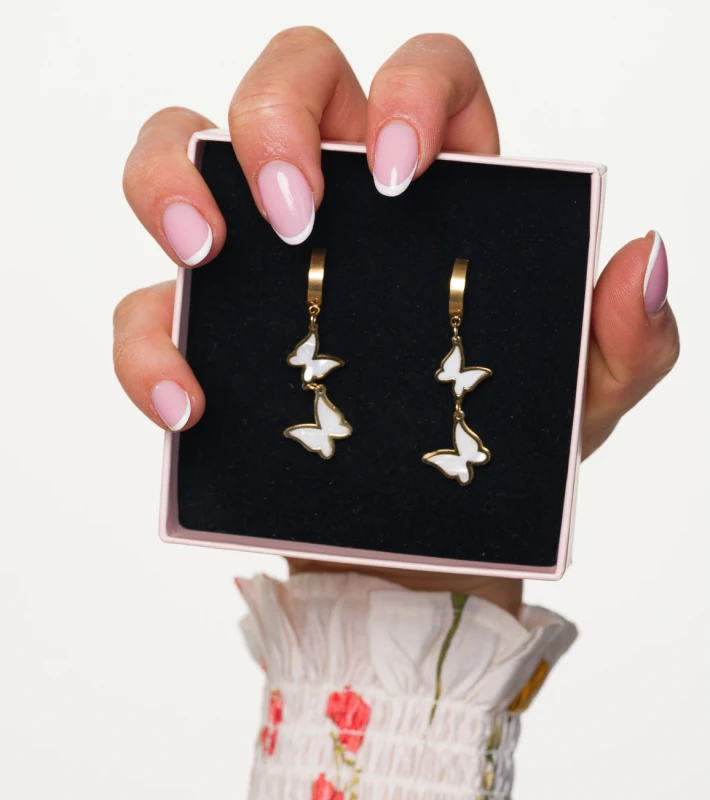 Biżuteria stalowa naszyjnik kolczyki broszka 393.webp