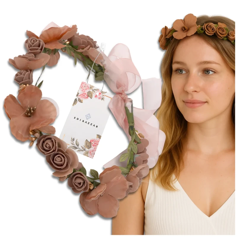 Wianek-Opaska-do-Włosów-Kwiaty-Brązowe-Róże-Styl-Boho.webp
