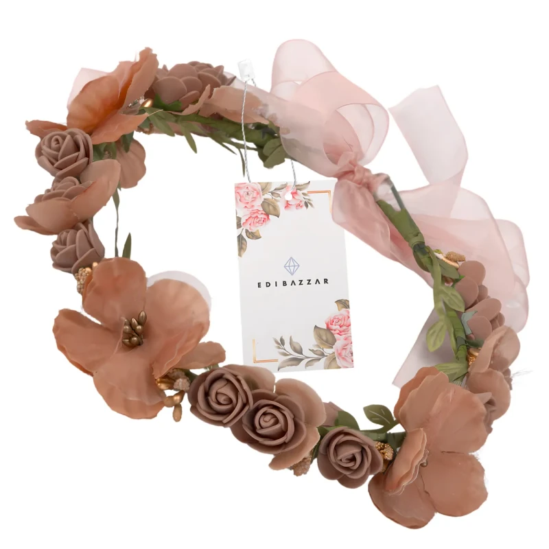 Wianek-Opaska-do-Włosów-Kwiaty-Brązowe-Róże-Styl-Boho.webp