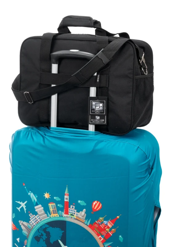 Torba biznesowa podróżna do samolotu bagaż podręczny BAD&BAGS czarna 3.webp