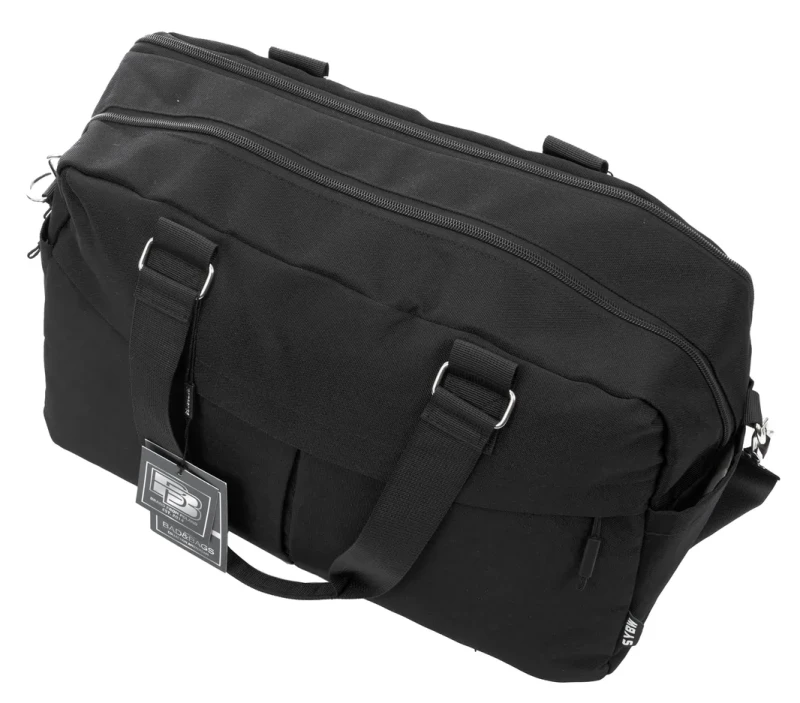 BAD&BAGS torba biznesowa czarna podróżna do samolotu bagaż podręczny 8.webp