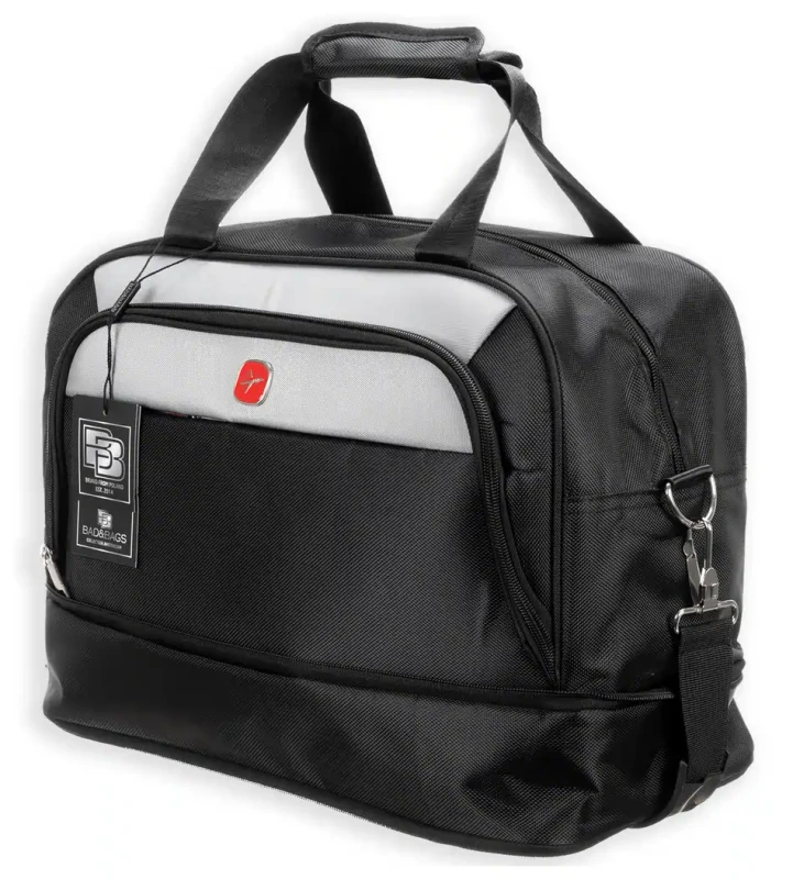 BAD&BAGS torba biznesowa czarna podróżna do samolotu bagaż podręczny 1.webp