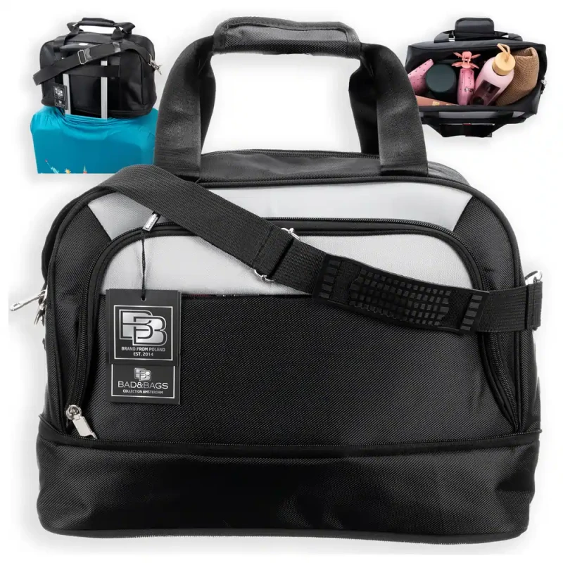 BAD&BAGS torba biznesowa czarna podróżna do samolotu bagaż podręczny 2.webp