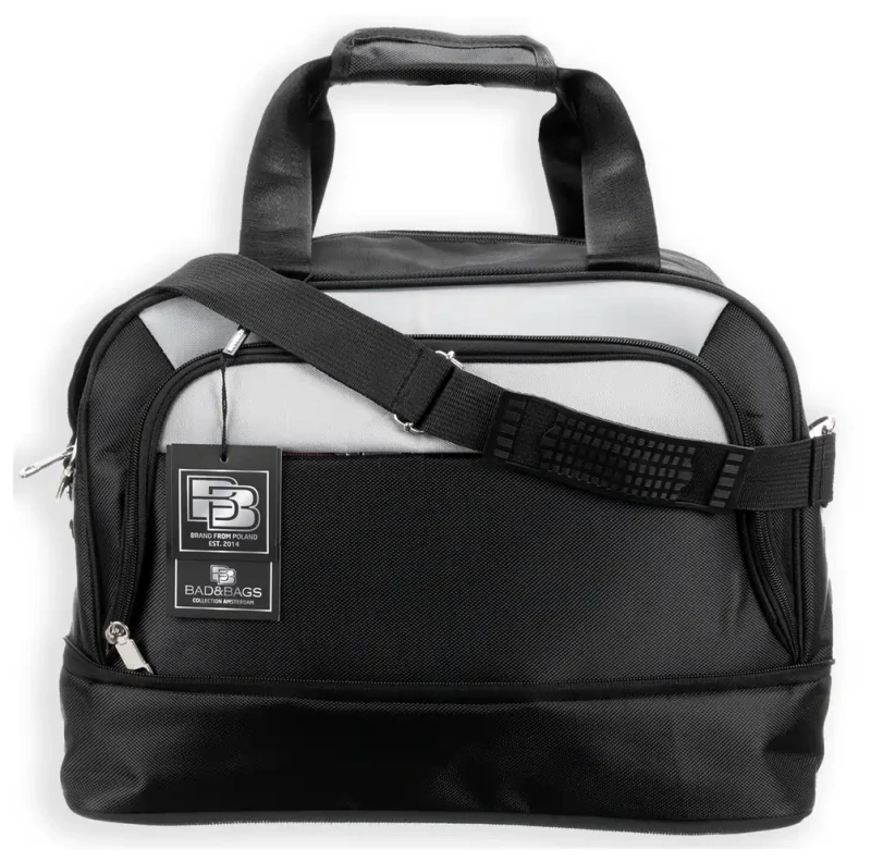 BAD&BAGS torba biznesowa czarna podróżna do samolotu bagaż podręczny 3.webp