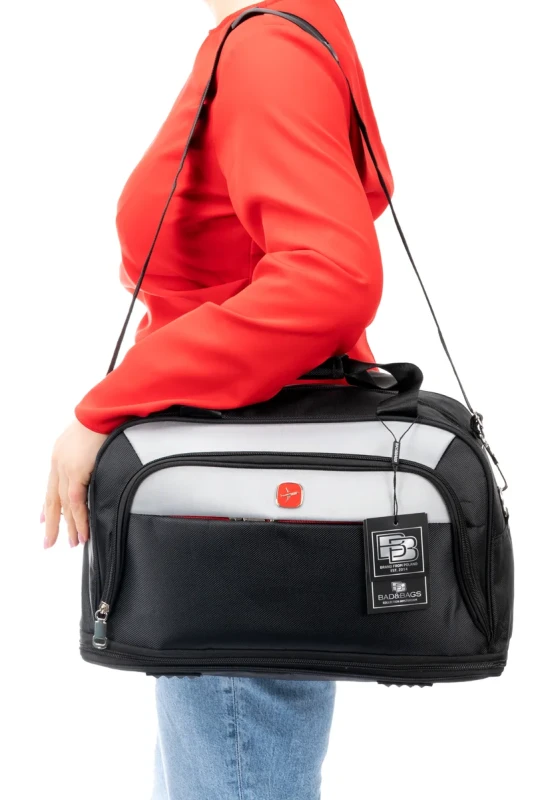 BAD&BAGS torba biznesowa czarna podróżna do samolotu bagaż podręczny 9.webp