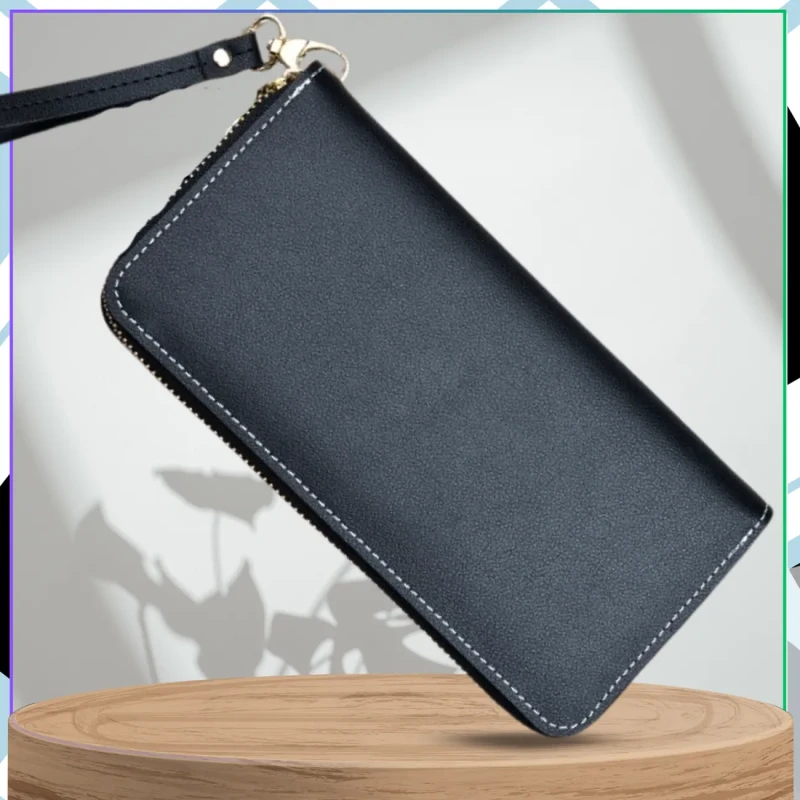 Damski portfel elegancki eko skóra podwójny na zamek 7.webp