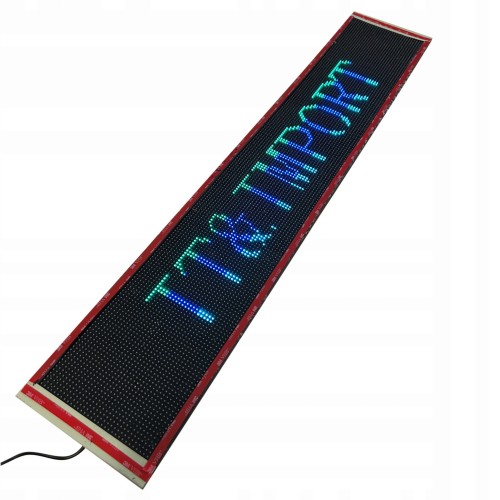 Wyświetlacz LED kolorowy, do auta, Melex, Bluetooth, USB, projekt XXXL