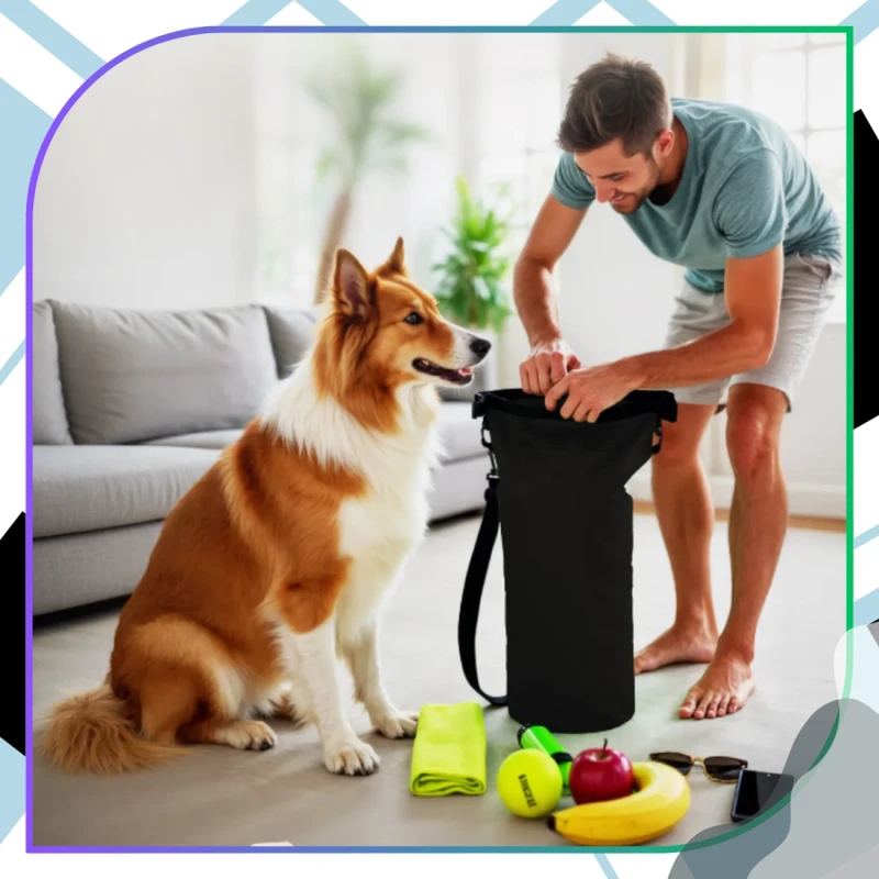 Wodoodporna torba duża plażowa 10l dry bag na plecy transparentna 3.webp