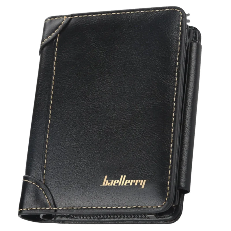 Portfel Męski skórzany na suwak czarny modny 5.webp