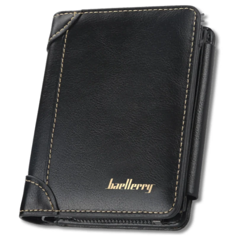 Portfel Męski skórzany na suwak czarny modny 10.webp