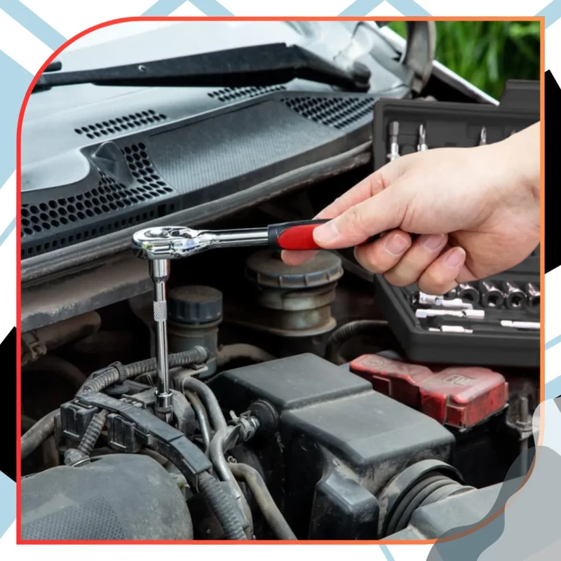 Zestaw nakładek 46szt nasadek stalowych klucze z grzechotką nasadowe 6.webp