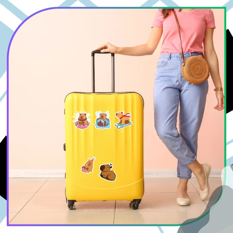 Naklejki 50 szt kapibara kolorowe motywacyjne 3.webp