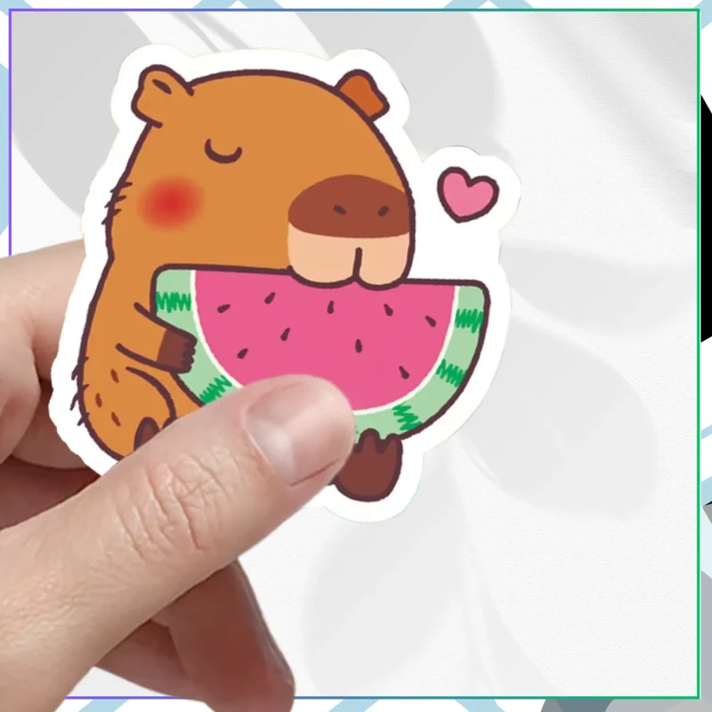 Naklejki 50 szt kapibara kolorowe motywacyjne 6.webp