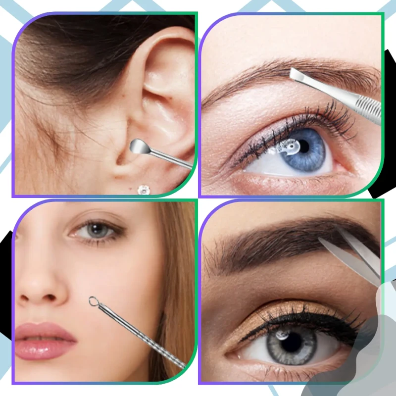 Zestaw domowy do paznokci 19-częściowy manicure pokrowiec podróżny 5.webp