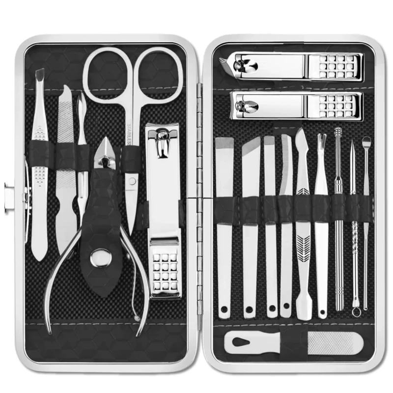 Zestaw domowy do paznokci 19-częściowy manicure pokrowiec podróżny 12.webp