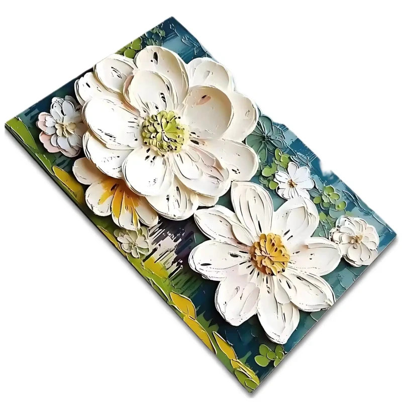 Mata chłonna antypoślizgowa do łazienki kwiaty 40x60 cm 9.webp