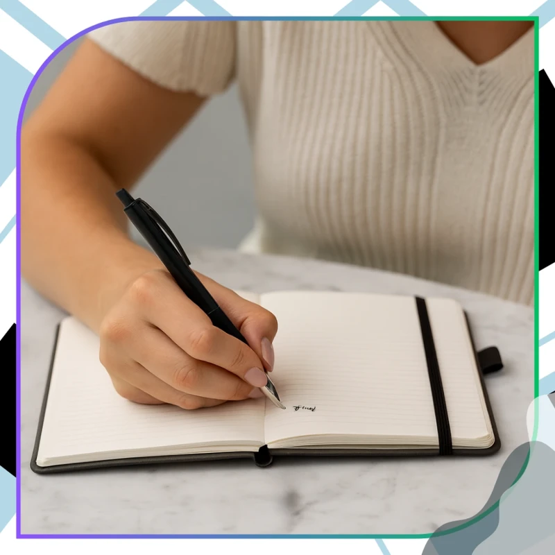 Kieszonkowy czarny notes planer notatnik A6 100 kartek 2.webp