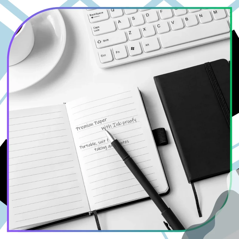Kieszonkowy czarny notes planer notatnik A6 100 kartek 4.webp
