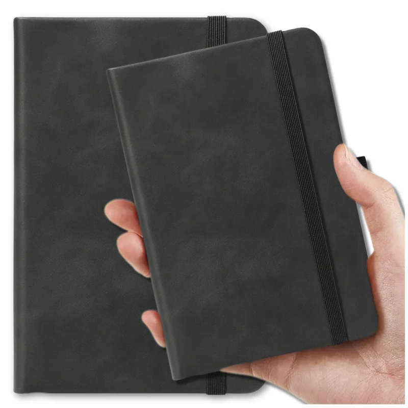 Kieszonkowy czarny notes planer notatnik A6 100 kartek 8.webp