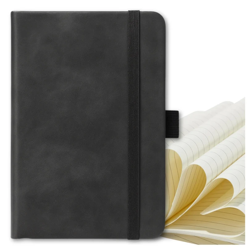 Kieszonkowy czarny notes planer notatnik A6 100 kartek 10.webp