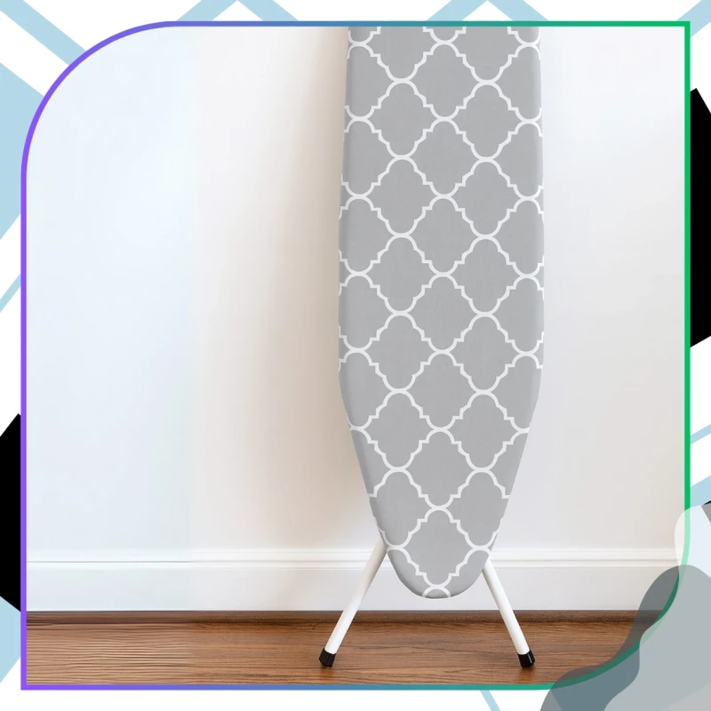 Pokrowiec na deskę do prasowania gruby szary wzory 120x38 cm 5.webp