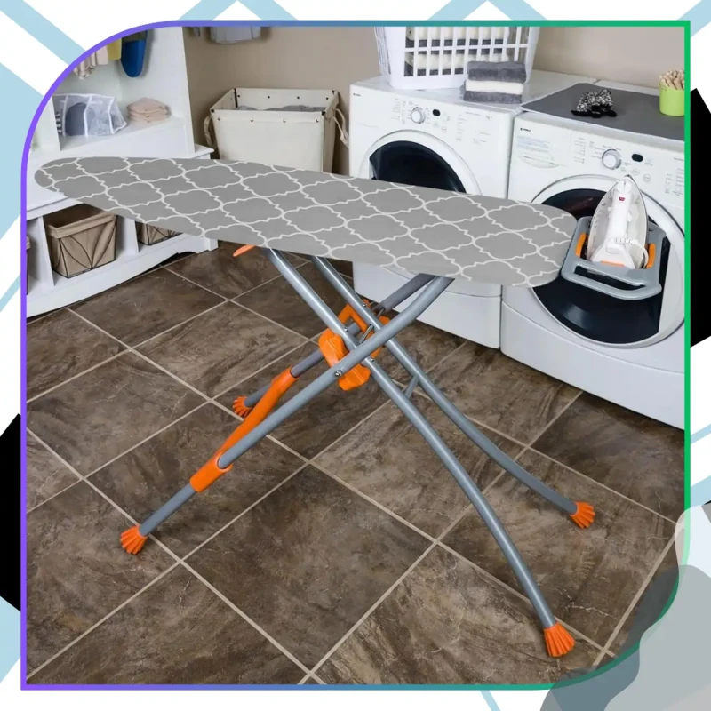 Pokrowiec na deskę do prasowania gruby szary wzory 120x38 cm 7.webp