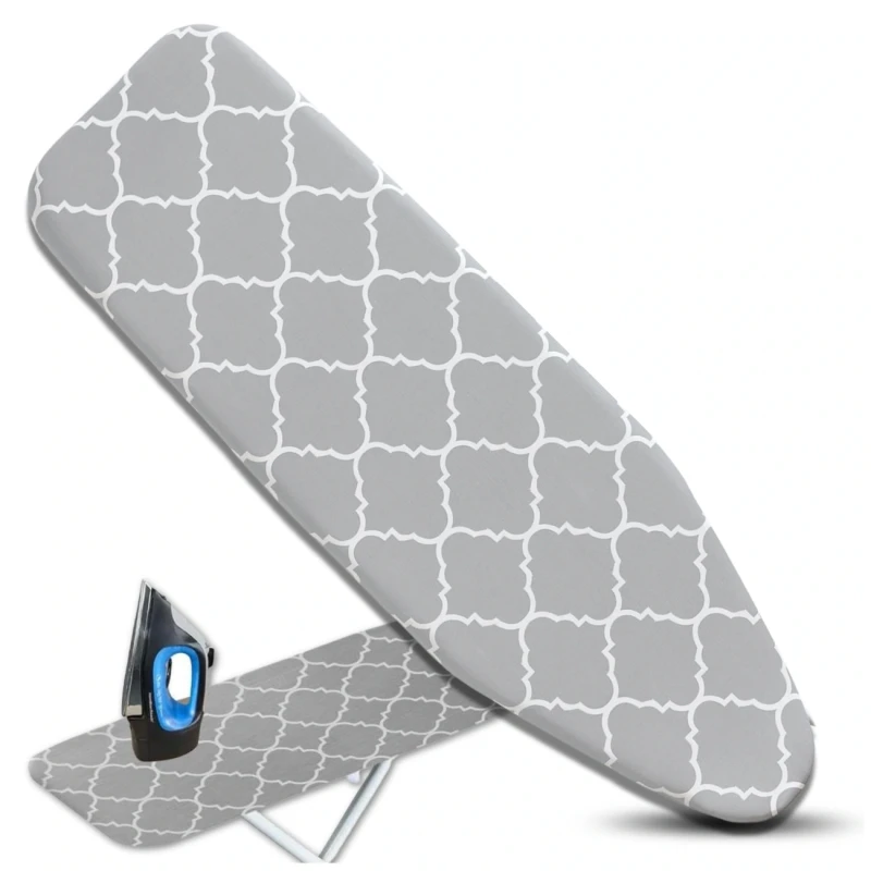 Pokrowiec na deskę do prasowania gruby szary wzory 120x38 cm 10.webp