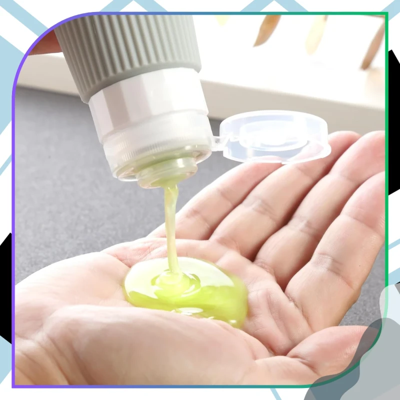 Zestaw 4 szt butelek podróżnych 90 ml wielokrotnego użytku szare 3.webp