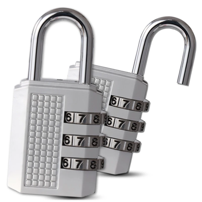 Kłódka na szyfr 54mm metalowa szyfrowa mocna srebrna 2.webp