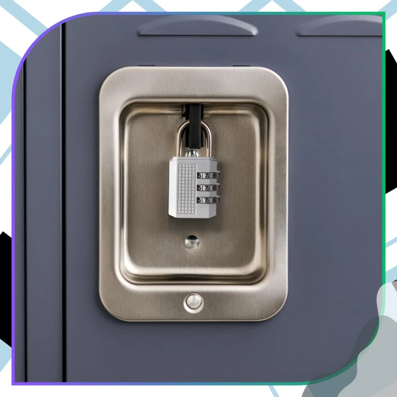 Kłódka na szyfr 54mm metalowa szyfrowa mocna srebrna 7.webp