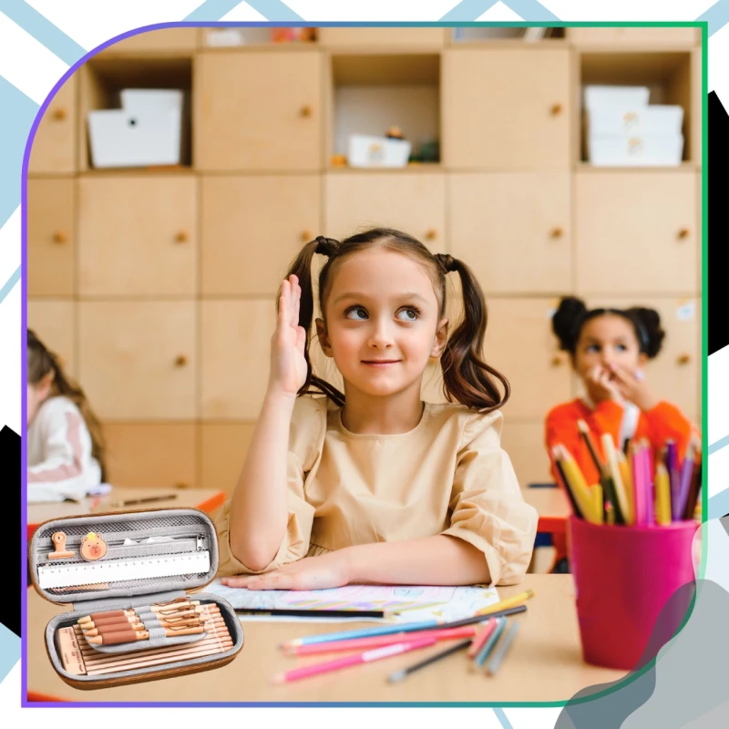 Piórnik szkolny rozkładany mały saszetka jednokomorowy Kapibara 6.webp