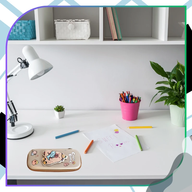 Piórnik szkolny rozkładany mały saszetka jednokomorowy Kapibara 8.webp