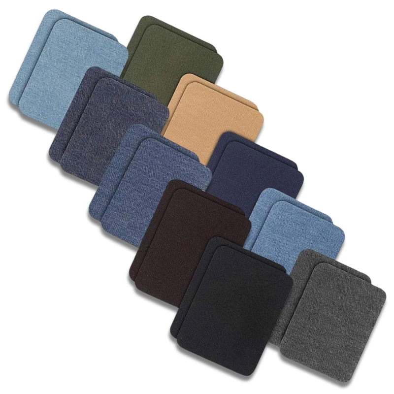 Duży zestaw 20 sztuk łatki jeans spodnie TERMO ŁATA naprasowanki 1.webp