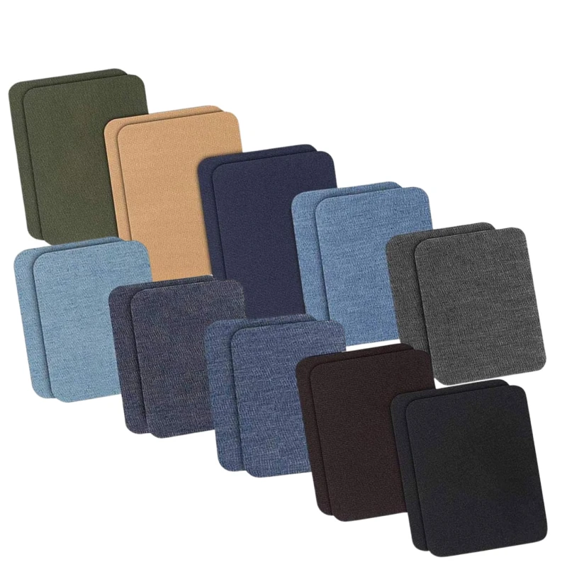 Duży zestaw 20 sztuk łatki jeans spodnie TERMO ŁATA naprasowanki 4.webp