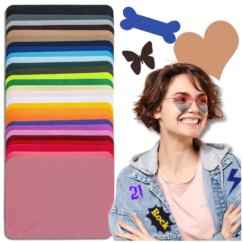 Duży zestaw 26 sztuk łatki spodnie kurtki TERMO ŁATA naprasowanki 2.webp